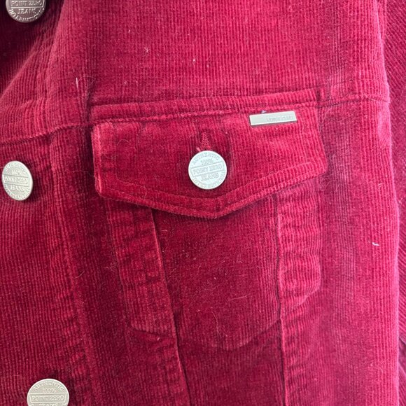 Point Zero Corduroy Cherry Red Jacket size M - Picture 4 of 5